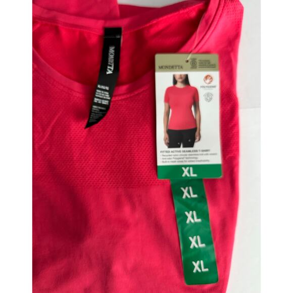 Mondetta Ladies Fitted Active Seamless T - NWT - XL - Vibrant Color - Picture 6 of 7